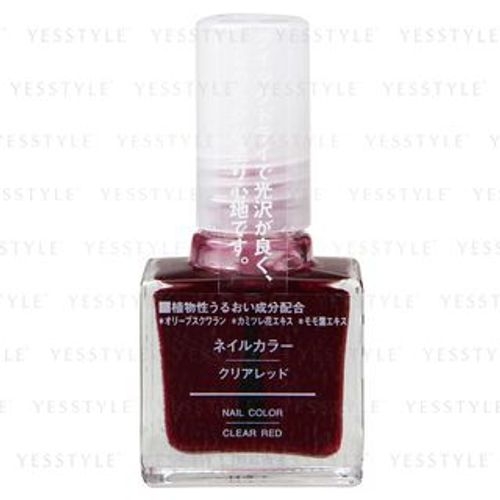Muji Nail Color Clear Red 01