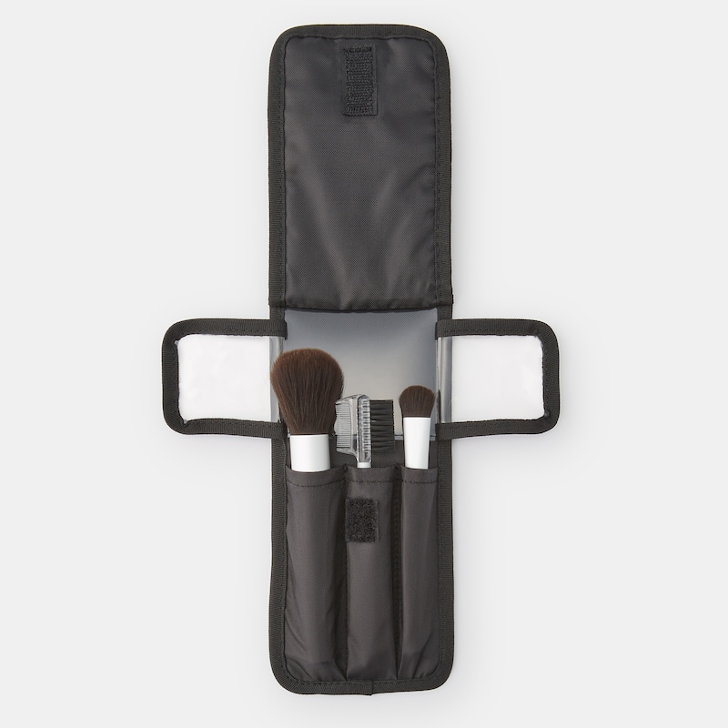 MUJI Nylon Brush Pouch Black