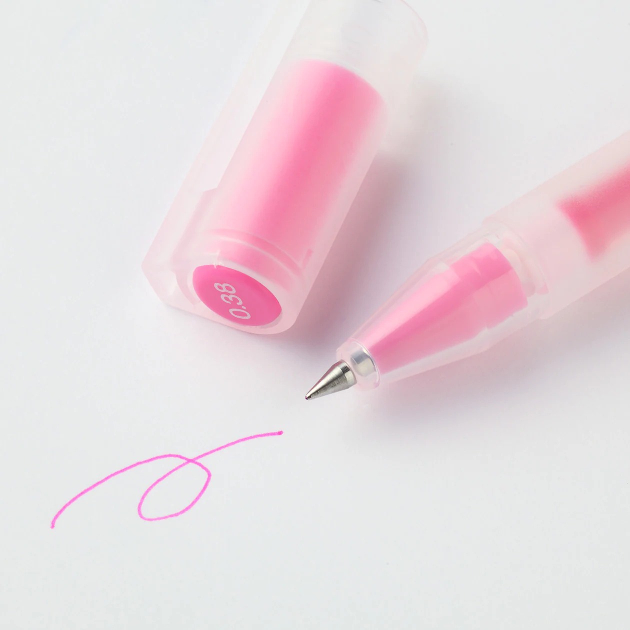 Muji Pulpen Tinta Gel Pink