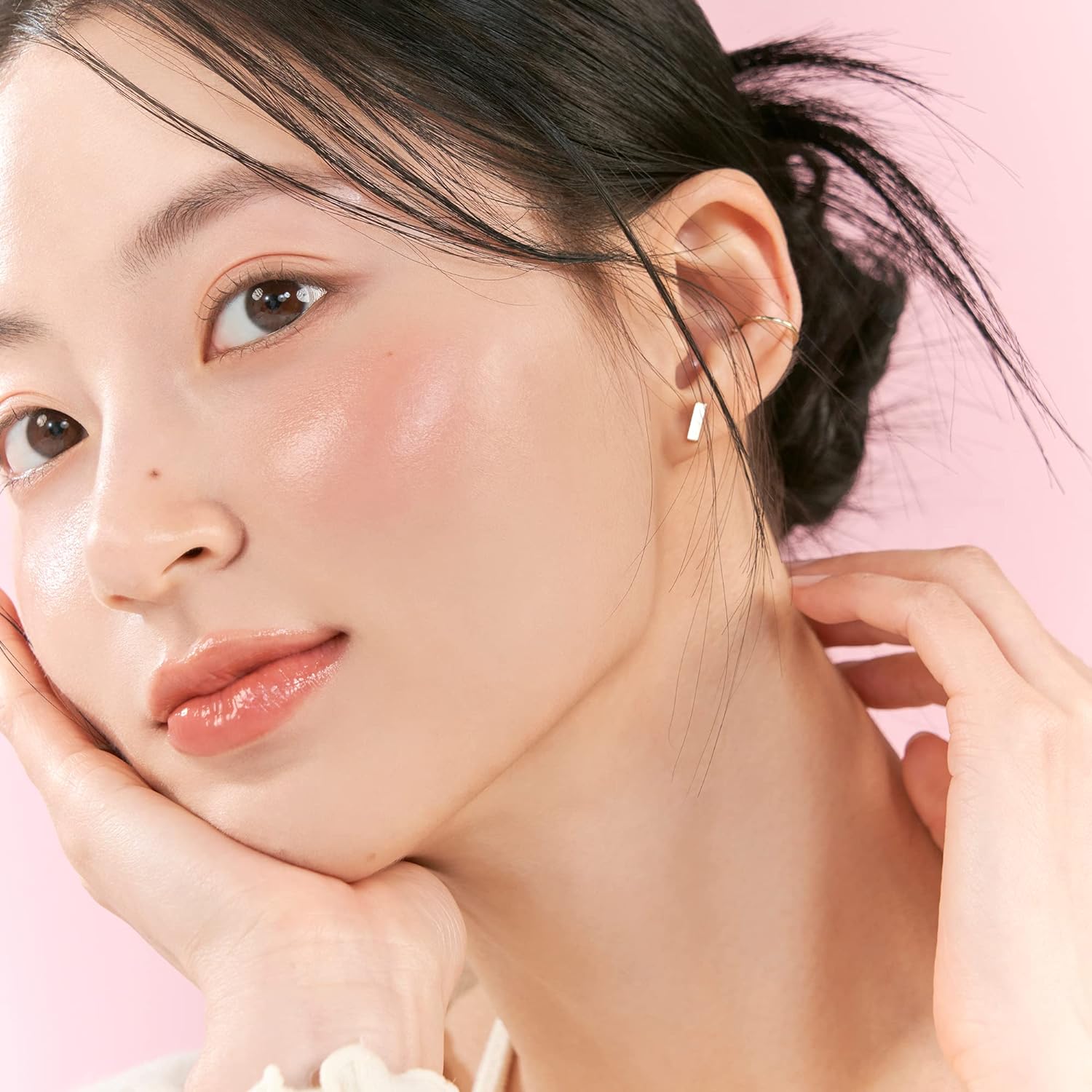 Romand Glasting Melting Balm 3.5g, 03 SORBET BALM, Glossy, Plumping Lips, Moisture, Translucent, Water Bomb, High Pigmented, Vegan