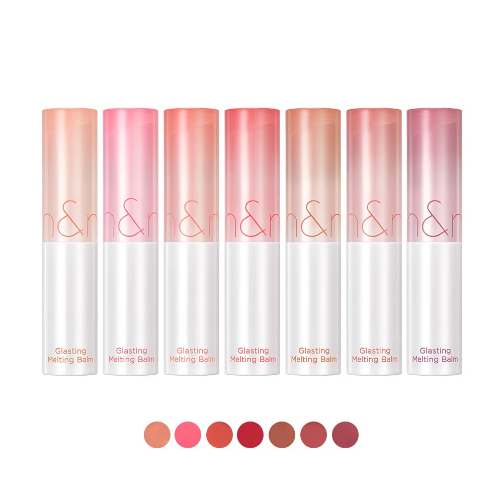 Romand Glasting Melting Balm 3.5g, 03 SORBET BALM, Glossy, Plumping Lips, Moisture, Translucent, Water Bomb, High Pigmented, Vegan
