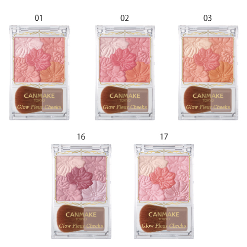 CANMAKE - Glow Fleur Cheeks Blush - 16 Lilac Fleur