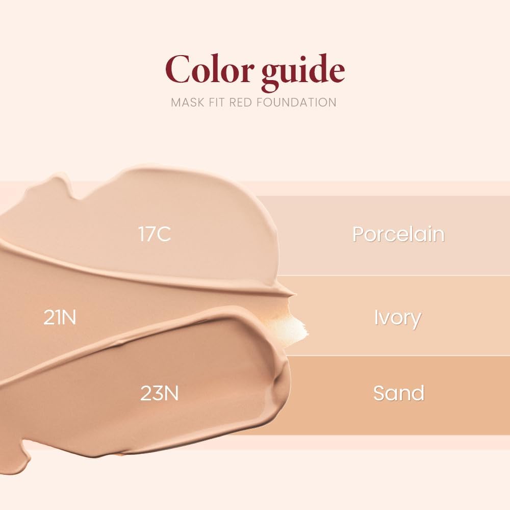 TIRTIR Mask Fit Red Foundation 30 ml - Shade 17C Porcelain