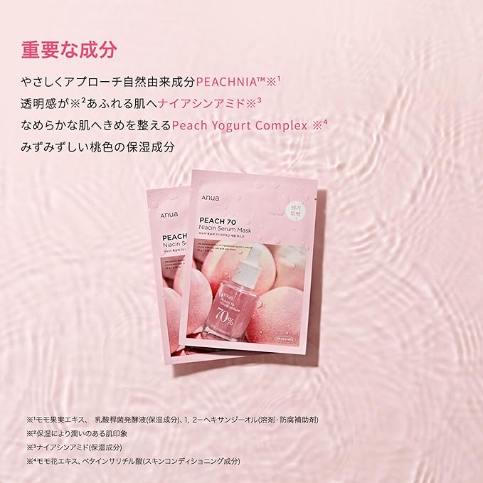 Anua Peach 70 Niacin Serum Mask