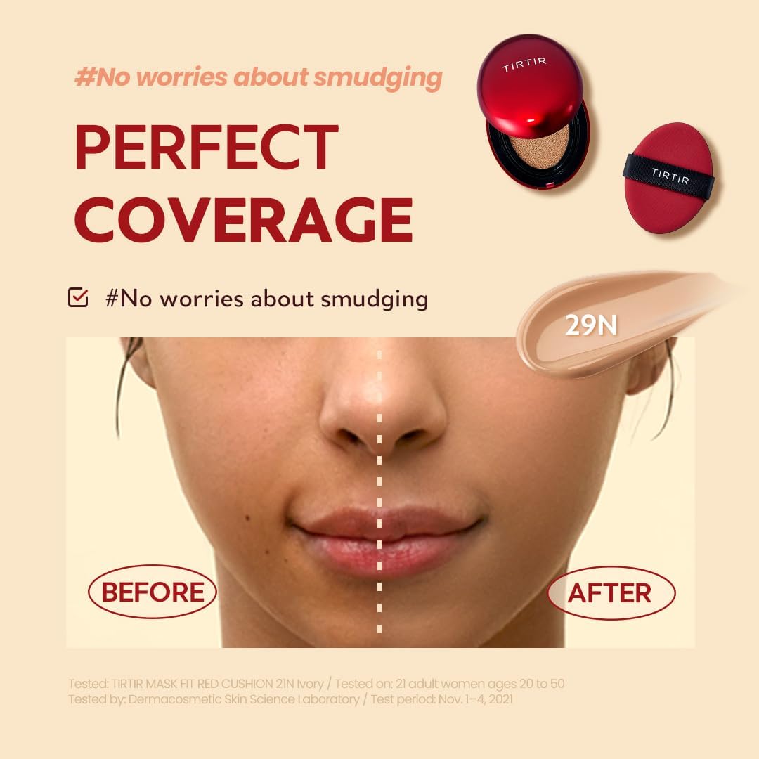 TIRTIR Mask Fit Cushion Red Cushion: 21N Ivory Big Size