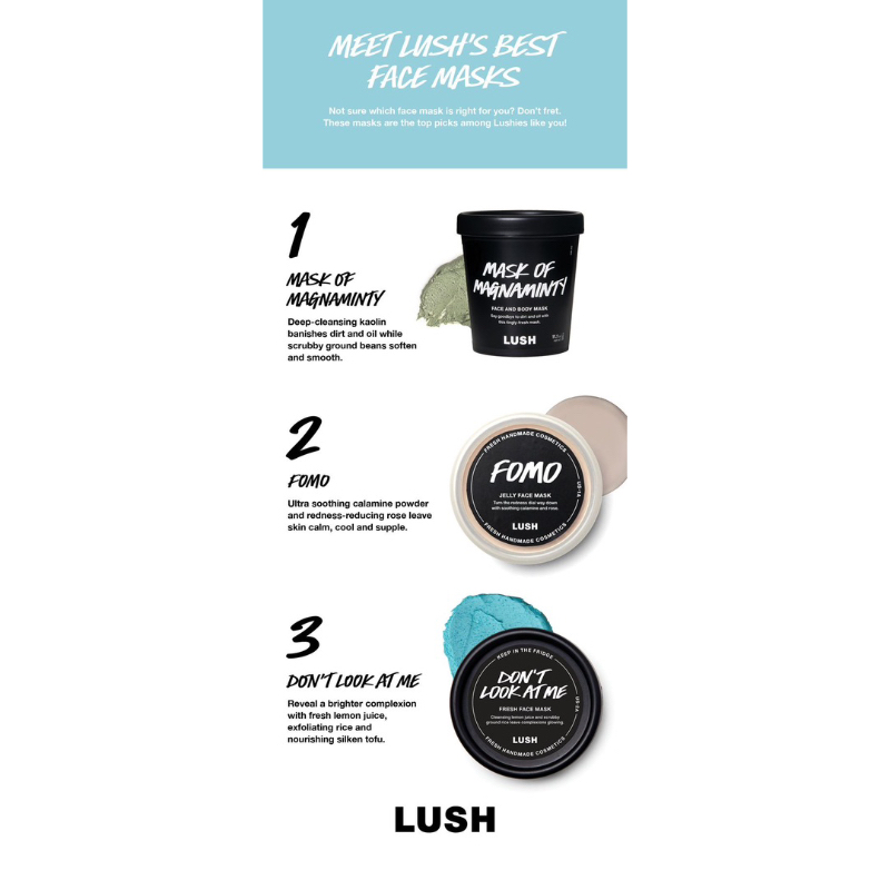 Lush - Don't Look At Me FACE MASK 75g